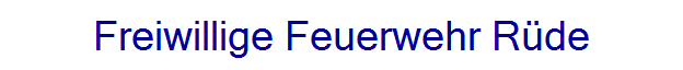 Freiwillige Feuerwehr Rde